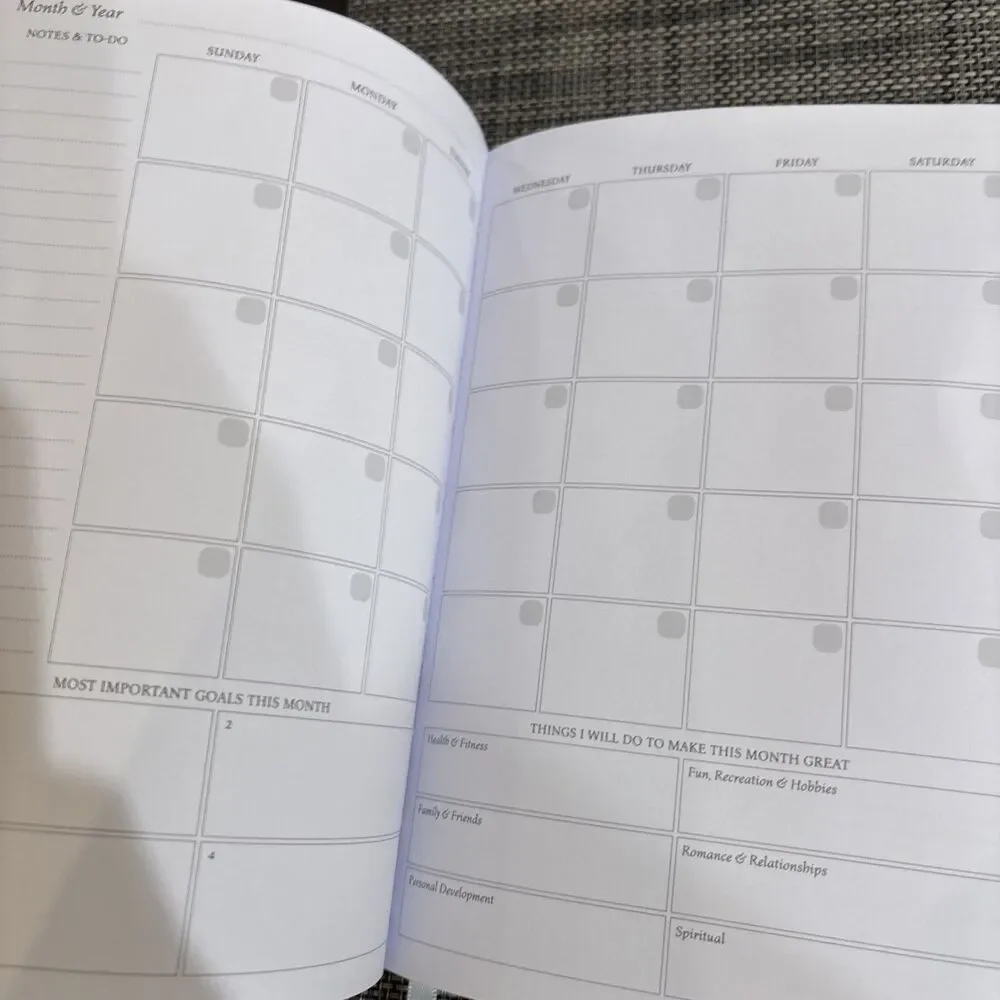 UNDATED Legend Planner – Weekly & Monthly A5 (5.5'' x 8.3''), Mystic Blue, NEW